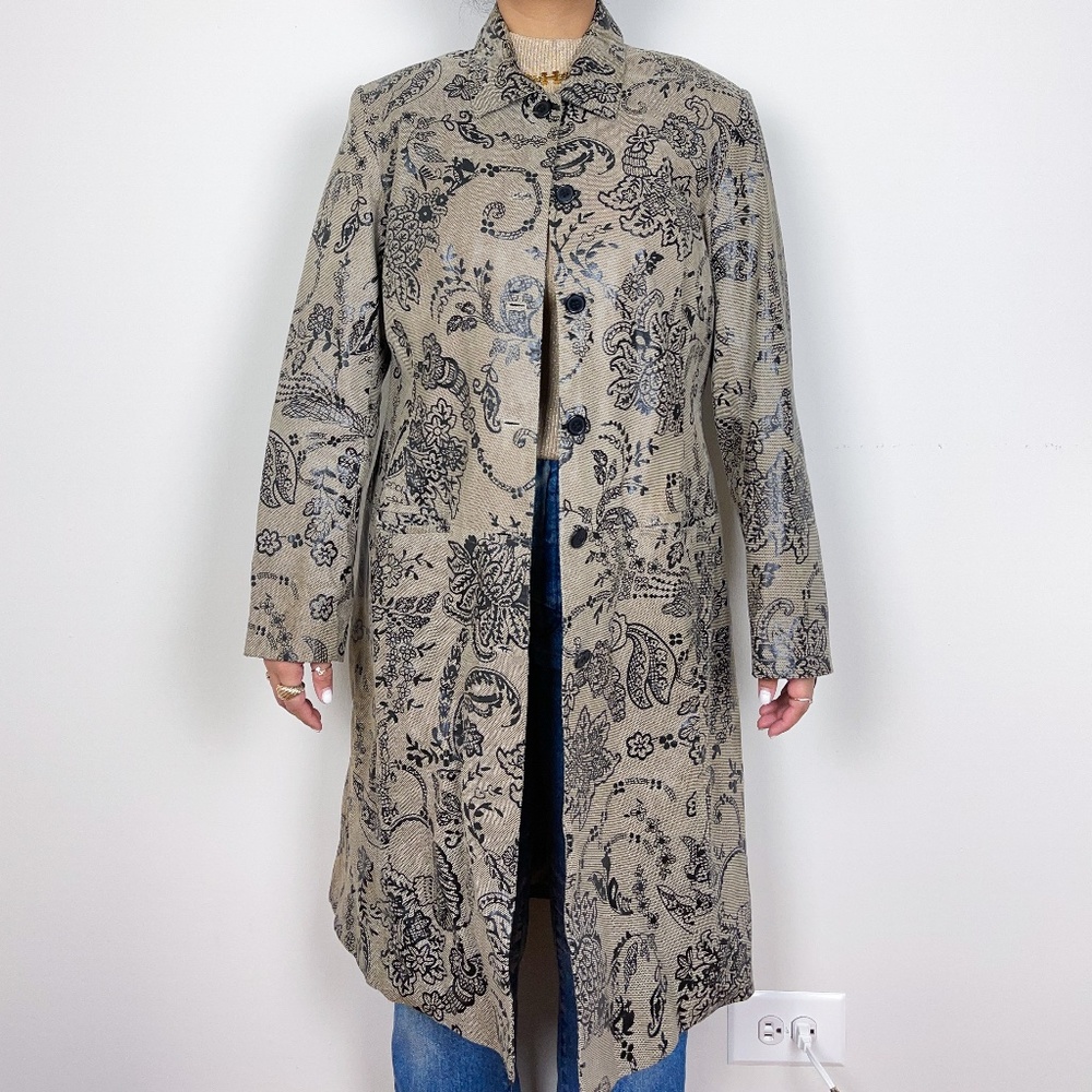 Vintage Newport News 100% Leather Coat